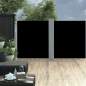 Preview:  Ausziehbare Seitenmarkise Schwarz 140 x 600 cm
