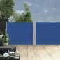 Preview:  Ausziehbare Seitenmarkise Blau 140 x 1000 cm