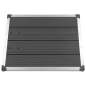 Preview:  Garten-Duschwanne WPC Edelstahl 80 x 62 cm Grau