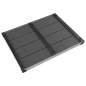 Preview:  Garten-Duschwanne WPC Edelstahl 80 x 62 cm Grau