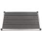 Preview:  Garten-Duschwanne WPC Edelstahl 110 x 62 cm Grau