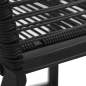 Preview:  Gartenstühle 2 Stk. Schwarz PVC Rattan