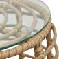 Preview:  3-tlg. Bistro-Set Poly Rattan Eiche