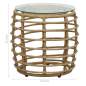 Preview:  3-tlg. Bistro-Set Poly Rattan Eiche