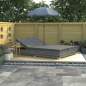 Preview:  Outdoor-Loungebett mit Sonnenschirm Poly Rattan Grau