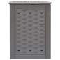 Preview:  Gartenkomposter 2 Stk. Braun 60x60x83cm 600 L Kunststoff Rattan