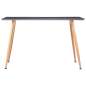 Preview:  Esstisch Grau und Eichefarben 120×60×74 cm MDF