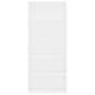 Preview:  Bücherregal 5 Fächer Weiß 80x30x189 cm Holzwerkstoff