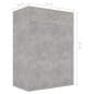 Preview:  Schuhschrank Betongrau 60x35x84 cm Holzwerkstoff