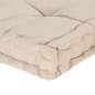 Preview:  Palettenkissen Baumwolle 120×40×7 cm Beige