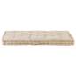 Preview:  Palettenkissen Baumwolle 120×80×10 cm Beige