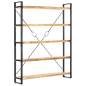 Preview:  Bücherregal 5 Fächer 140x30x180 cm Mango Massivholz