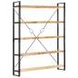 Preview:  Bücherregal 5 Fächer 140x30x180 cm Mango Massivholz
