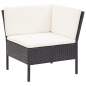 Preview:  8-tlg. Garten-Lounge-Set mit Auflagen Poly Rattan Schwarz