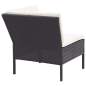 Preview:  8-tlg. Garten-Lounge-Set mit Auflagen Poly Rattan Schwarz