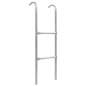 Preview: 2-stufige Trampolinleiter Stahl Silbern 102,6 cm