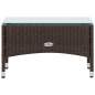 Preview:  4-tlg. Garten-Lounge-Set mit Auflagen Poly Rattan Braun