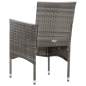 Preview:  4-tlg. Garten-Lounge-Set mit Auflagen Poly Rattan Grau