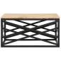 Preview:  Couchtisch 68 x 68 x 35 cm Massivholz Mango