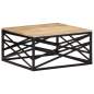 Preview:  Couchtisch 68 x 68 x 35 cm Massivholz Mango