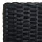 Preview:  4-tlg. Garten-Lounge-Set mit Auflagen Poly Rattan Schwarz