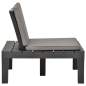 Preview:  Garten-Lounge-Stuhl mit Sitzpolster Kunststoff Anthrazit