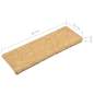 Preview:  Teppich-Treppenstufen 15 Stk. 65x21x4 cm Beige