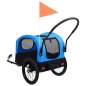 Preview:  2-in-1 Fahrradanhänger für Hunde und Buggy Blau und Schwarz