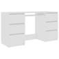 Preview:  Schreibtisch Weiß 140x50x77 cm Holzwerkstoff
