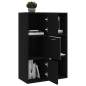 Preview:  Lagerschrank Schwarz 60x29,5x90 cm Holzwerkstoff