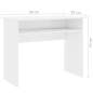 Preview:  Schreibtisch Hochglanz-Weiß 90x50x74 cm Holzwerkstoff