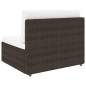 Preview:  Modulares 2-Sitzer-Sofa Poly Rattan Braun