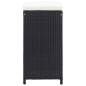 Preview: 9-tlg. Gartenbar-Set Poly Rattan Schwarz