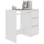 Preview:  Schreibtisch Hochglanz-Weiß 90x45x76 cm Holzwerkstoff