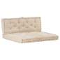 Preview:  Palettenauflagen 2 Stk. Baumwolle Beige