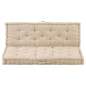 Preview:  Palettenauflagen 2 Stk. Baumwolle Beige