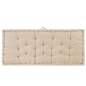 Preview:  Palettenauflagen 2 Stk. Baumwolle Beige