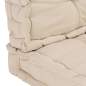 Preview:  Palettenauflagen 2 Stk. Baumwolle Beige