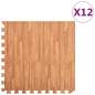 Preview:  Bodenmatten 12 Stk. Holzmaserung 4,32 m² EVA-Schaumstoff