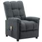 Preview:  Push Back Massagesessel Hellgrau Stoff