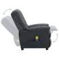 Preview:  Push Back Massagesessel Hellgrau Stoff