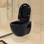 Preview:  Hänge-Toilette mit Unterputzspülkasten Keramik Schwarz