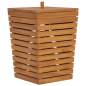 Preview:  Wäschekorb 30×30×45 cm Teak Massivholz