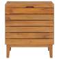 Preview:  Wäschekorb 40×30×45 cm Teak Massivholz