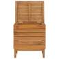 Preview:  Wäschekorb 40×30×45 cm Teak Massivholz