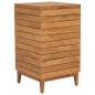 Preview:  Wäschekorb 40×40×70 cm Teak Massivholz