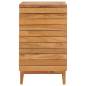 Preview:  Wäschekorb 40×40×70 cm Teak Massivholz