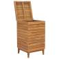 Preview:  Wäschekorb 40×40×70 cm Teak Massivholz