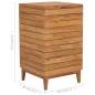Preview:  Wäschekorb 40×40×70 cm Teak Massivholz