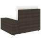 Preview:  4-tlg. Garten-Lounge-Set Poly Rattan Braun